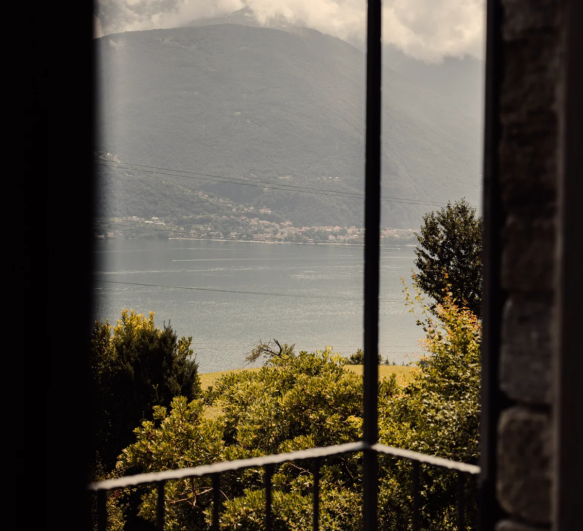 A view of lake Como from the Treterre Agriturismo