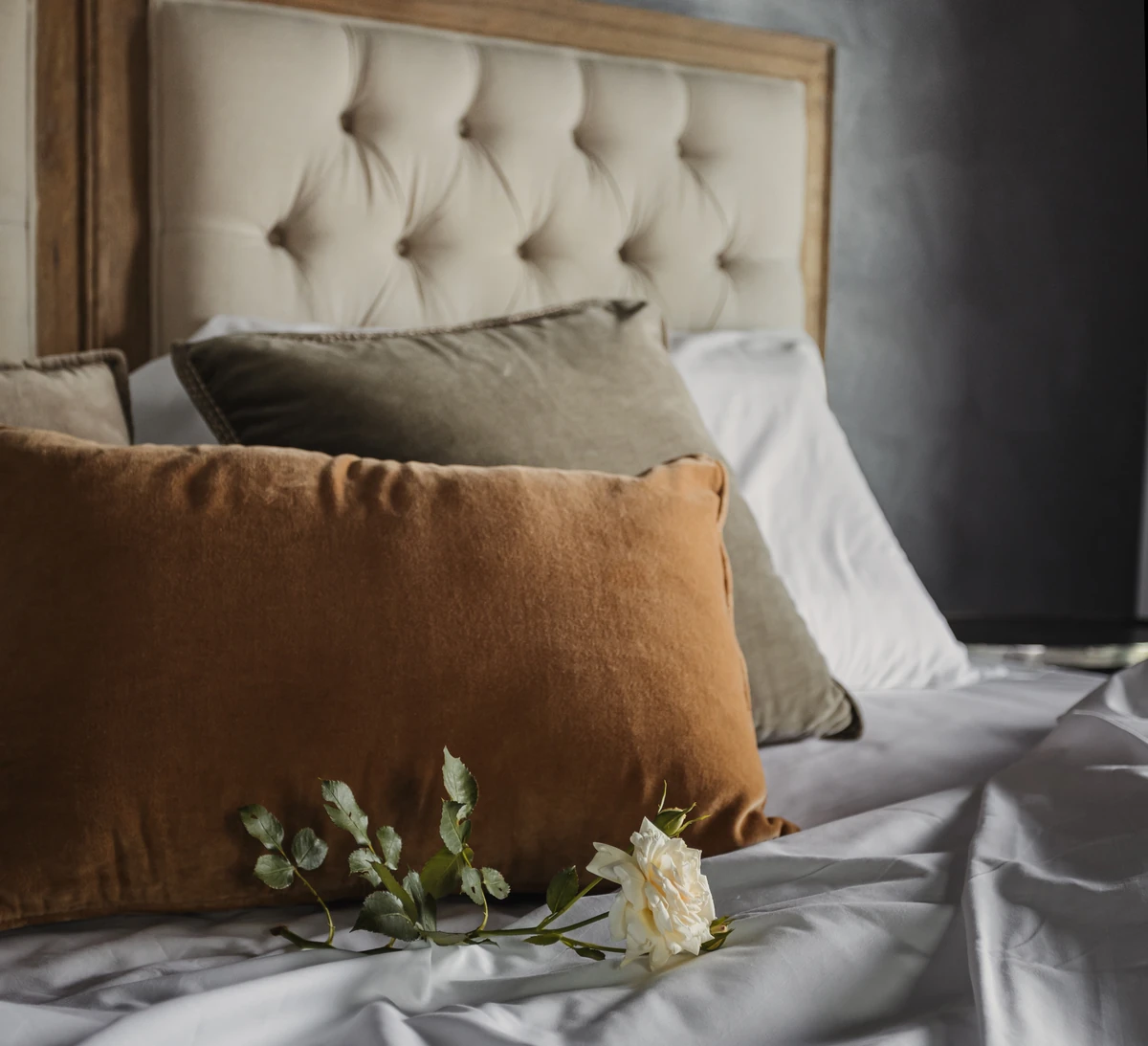 One of the romantic rooms on offer at the Treterre Agriturismo
