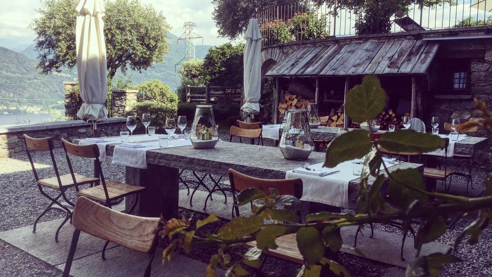 The dining room at Osteria Treterre